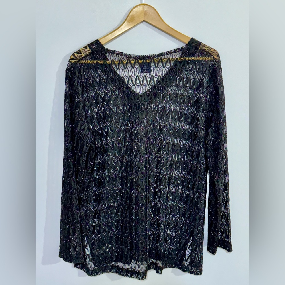 Faded Glory See Trough Color Black  Size XL - Picture 2 of 4